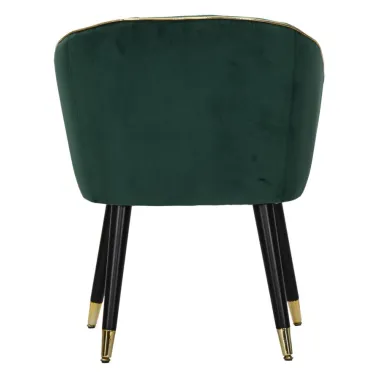 Fotel PARIS Zielony/Złoty 62 58 78 cm
